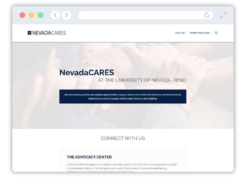 NevadaCARES at UNR visual