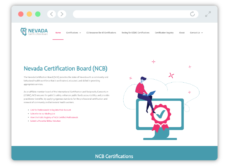 Nevada Certification Board visual