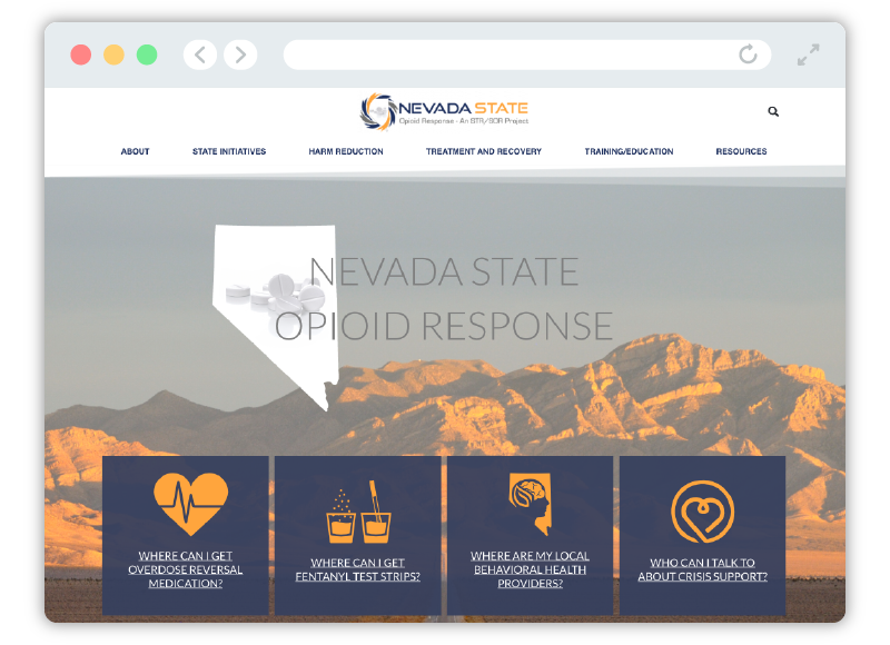 Nevada State Opioid Response visual